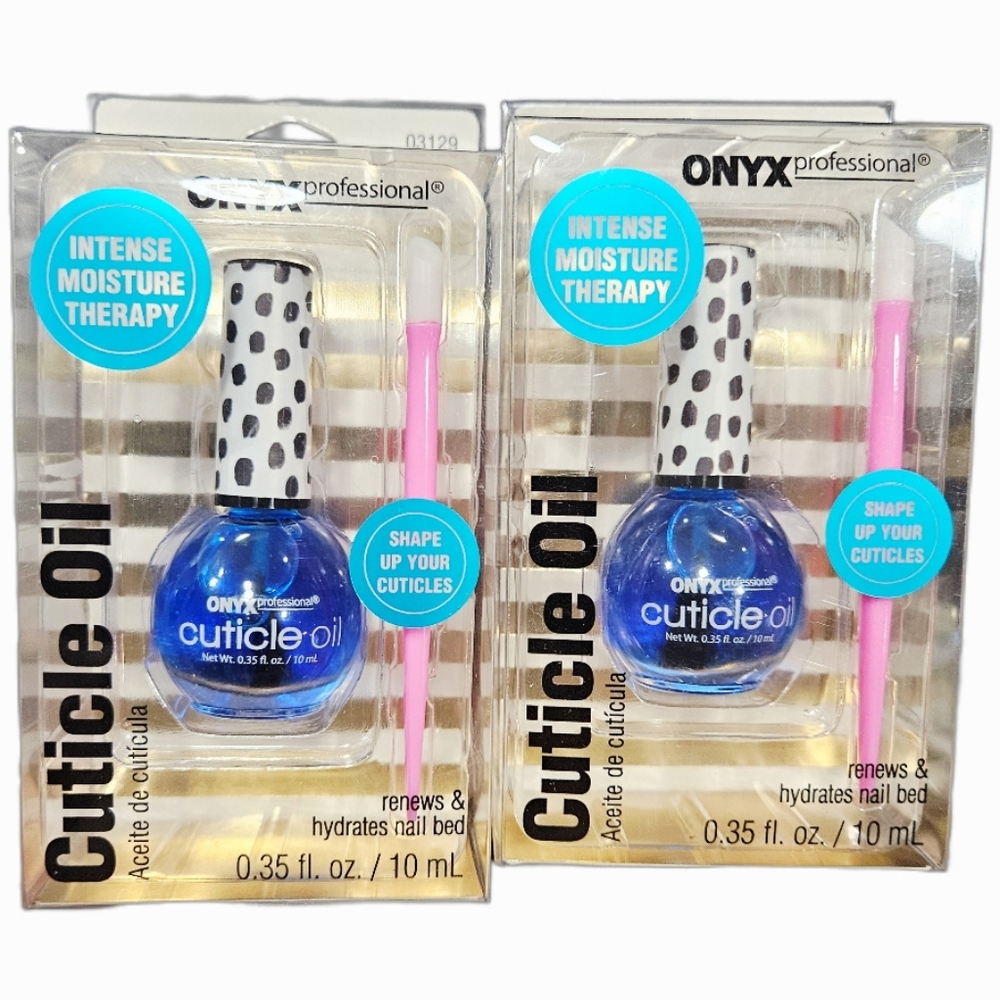 NWT 》2×《 ONYX PDOFESSIONAL INTENSE MOISTURE THERAPY CUTICLE OIL w/PUSHER!